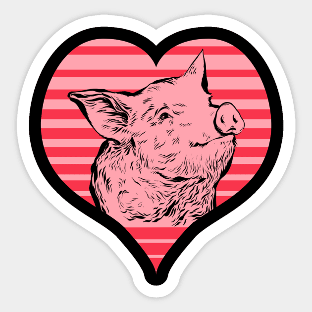 Cute pig Sticker by Life thats good studio